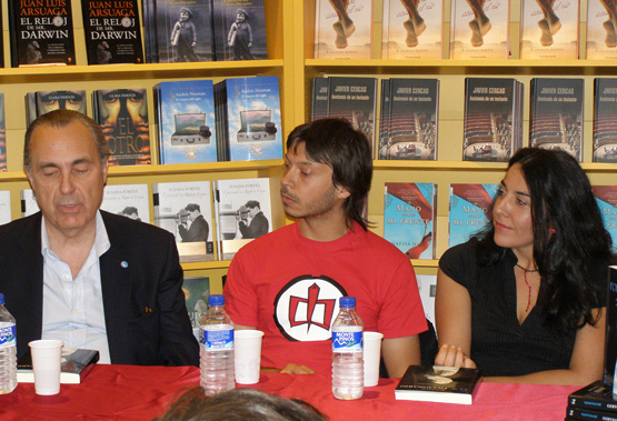 Con Luis Alberto de Cuenca, Javi J Palo y Alicia Arés