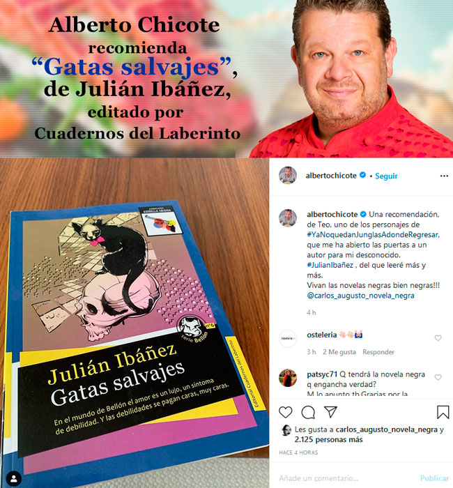 Chicote recomienda  Gatas salvajes , de Julián Ibáñez