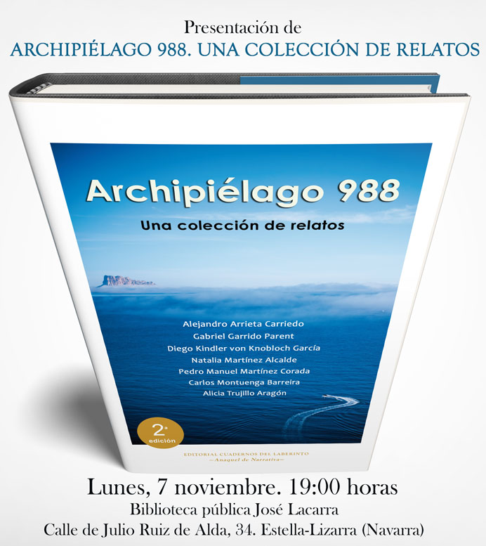 Presentación de Archipiélago 988. Una colección de relatos. Con la participación de los autores Diego Kindler y Pedro M. Martínez Corada