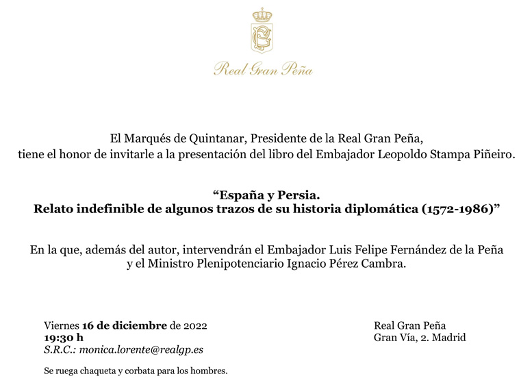 Leopoldo Stampa presenta España y Persia